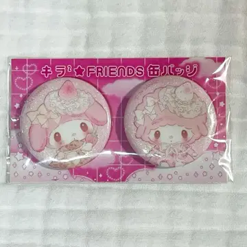 새상품 딸기신문 부록 캔뱃지 화이트딸기 마이스위트피아노 마이멜로디