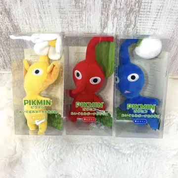 미사용 새상품 피크민 봉제 인형 파우치 3세트 훼미리마트 한정판