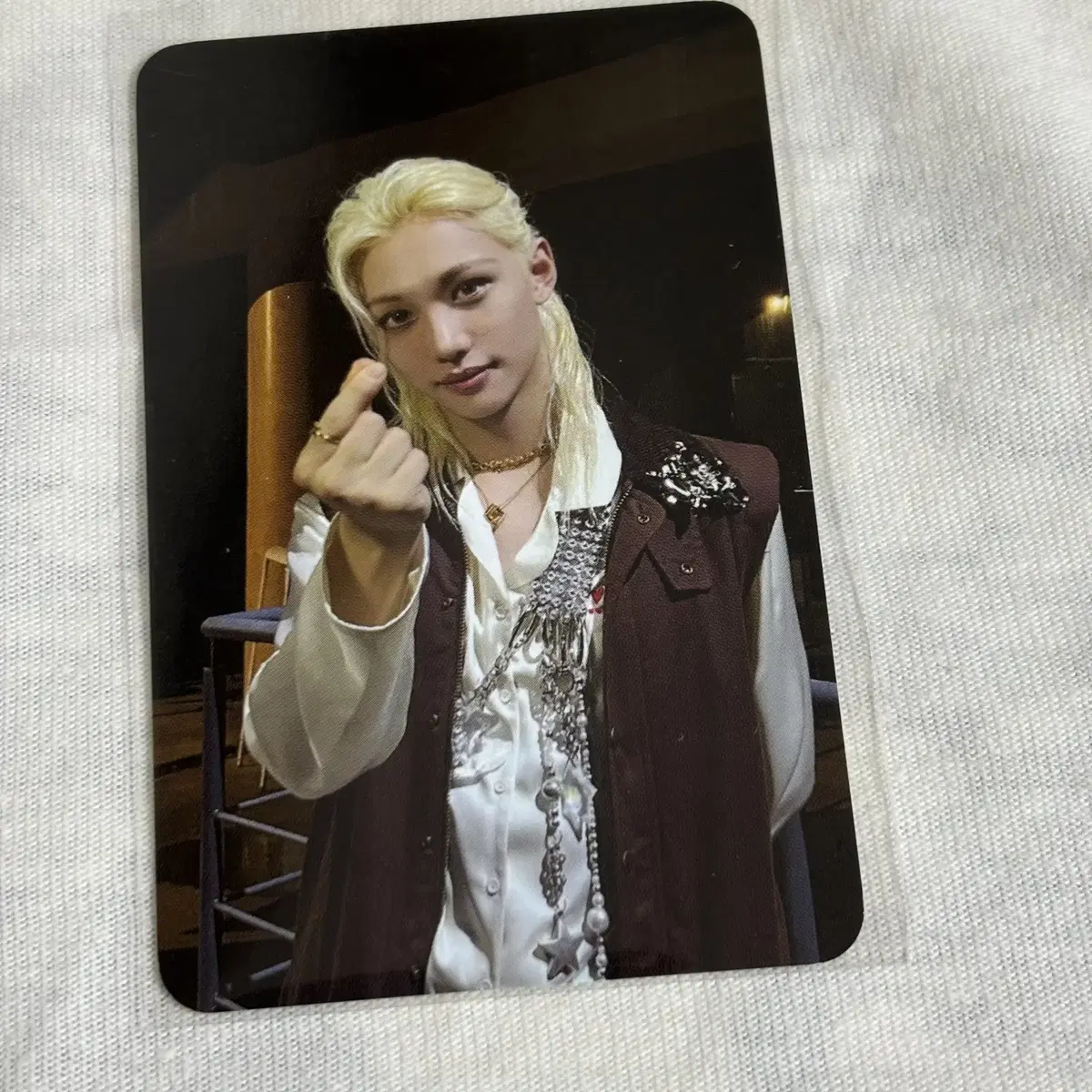 Stray Kids KARMA POP UP QRカードBangchan Bang Chan Official Photocard Stray Kids Karma Accordion