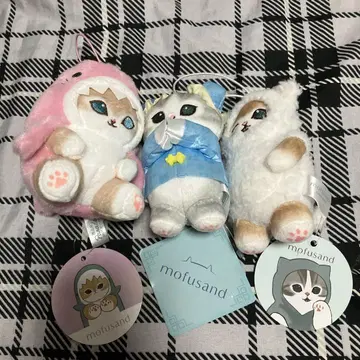 모프 샌드 파스텔 상어냥 마스코트 3세트