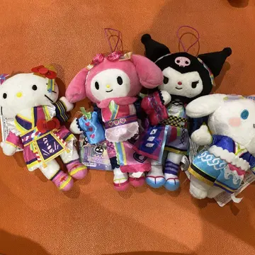 산리오 퓨로랜드 콜라보레이션 봉제 인형 컴프 세트