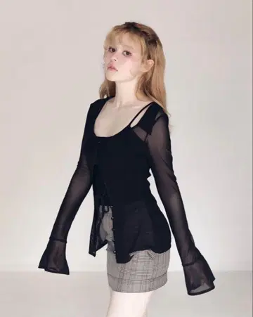 앤드마리 andmary 시스루 가디건