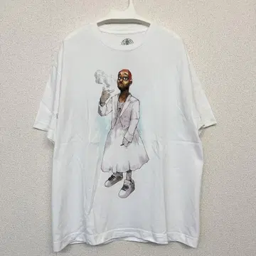 Kid Cudi 키드카디 공식 티셔츠 XL 랩 티셔츠 화이트