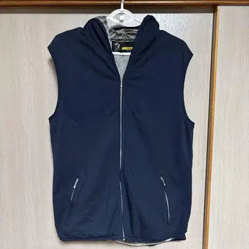 FAT 후드 부착 베스트 네이비 새상품급