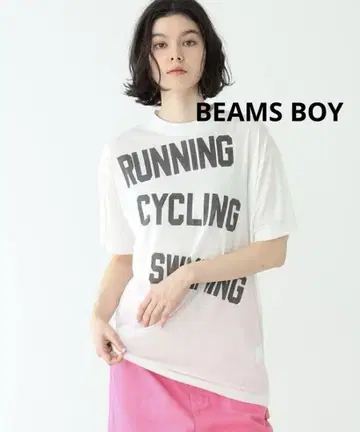 BEAMS BOY 빔즈 보이 로고 프린트 티셔츠