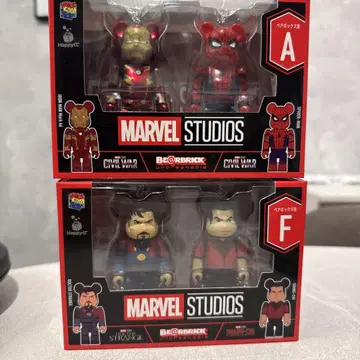MARVEL BE@RBRICK 페어 박스 A상 F상 세트