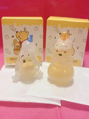 디즈니 시크릿 마스코트 워터 인 푸 & 이요르 2세트