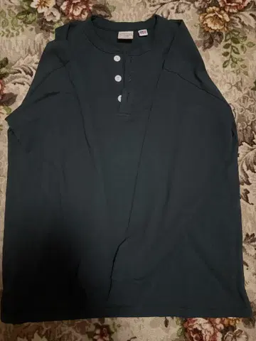 Goodwear 헨리넥 긴팔 티셔츠 그린 녹색