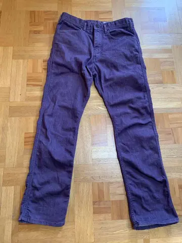 nonnative 5 포켓 스트레이트 퍼플 데님 무릎 뒤 다트 사이즈 2