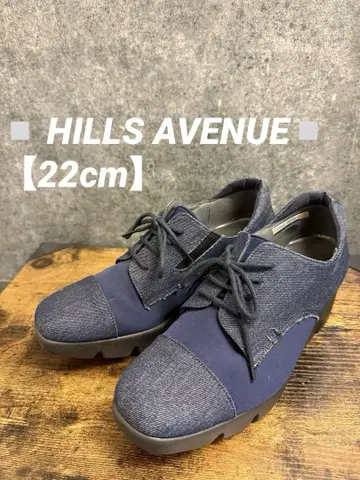 HILLS AVENUE 스니커즈 데님 웨지 웨이브 밑창 22cm