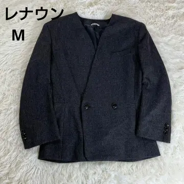 [새상품급] 레나운 쇼와 레트로 빈티지 노카라 자켓 오피스 외근