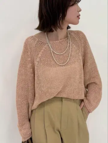 25SS FRAMeWORK LINEN CORD 니트 프레임워크