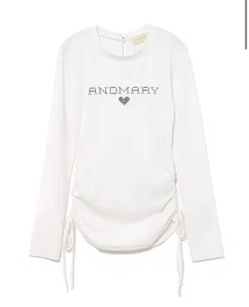 andmary Dot mary logo tops white