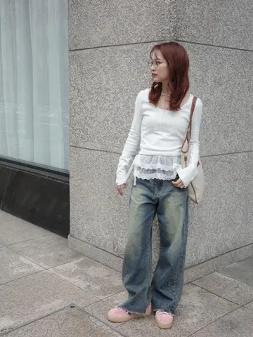 jumelle lace frill belt