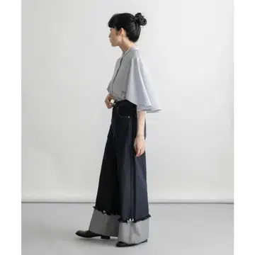 [ KBF ] [ 이번 시즌 ] [ 새상품급 ] 롤업 와이드 데님
