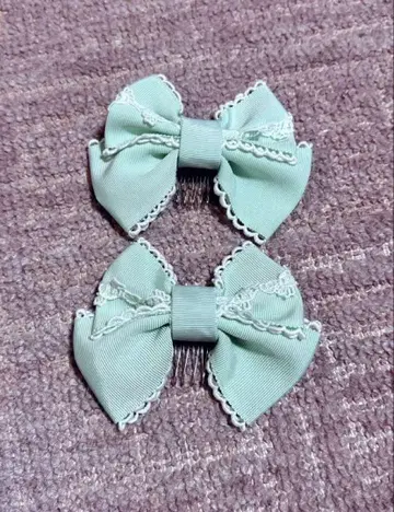 Angelic Pretty 리본 빗 민트