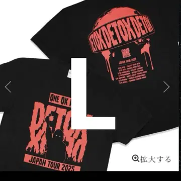 ONE OK ROCK 원옥 DETOX 2025 티셔츠 L 사이즈