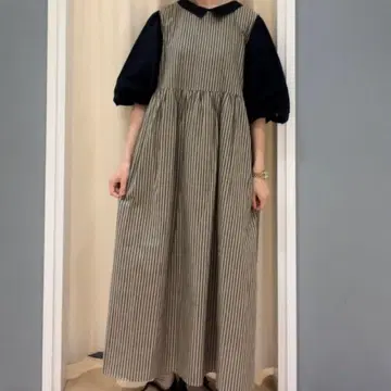 사만사 모스모스 앞뒤 착용 민소매 원피스