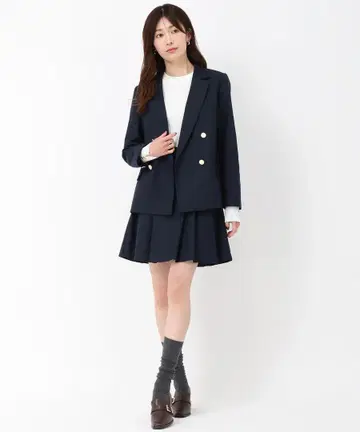 MISCH MASCH 네이비 더블 버튼 자켓