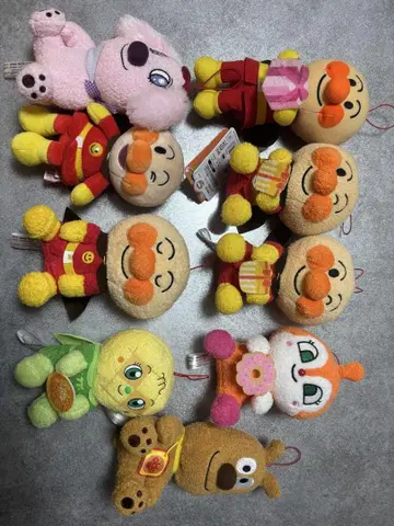 호빵맨 봉제 인형 9체 세트