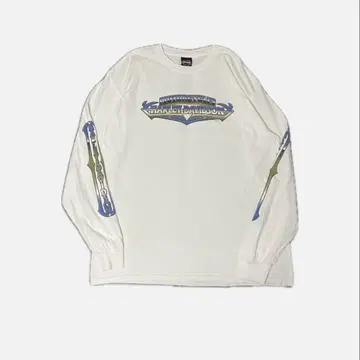 할리데이비슨 롱 T 00s 90s 소매 프린트 양면 로고