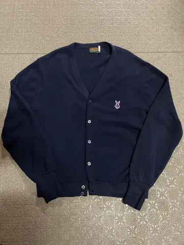 80s OAKTON 아크릴 가디건 USA 제작 PLAYBOY