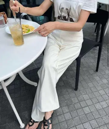 carla 카라 비락 팬츠 s 사이즈 사이즈 0 화이트
