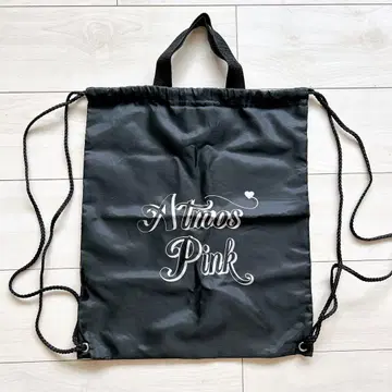 atmos Pink 냅색 드로우 스트링 백