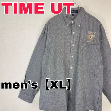 Z357 [ TIME UT ] 긴팔 셔츠 [ 남성용 XL ] 그레이