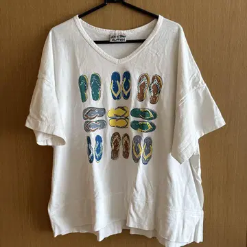 vintage V넥T셔츠