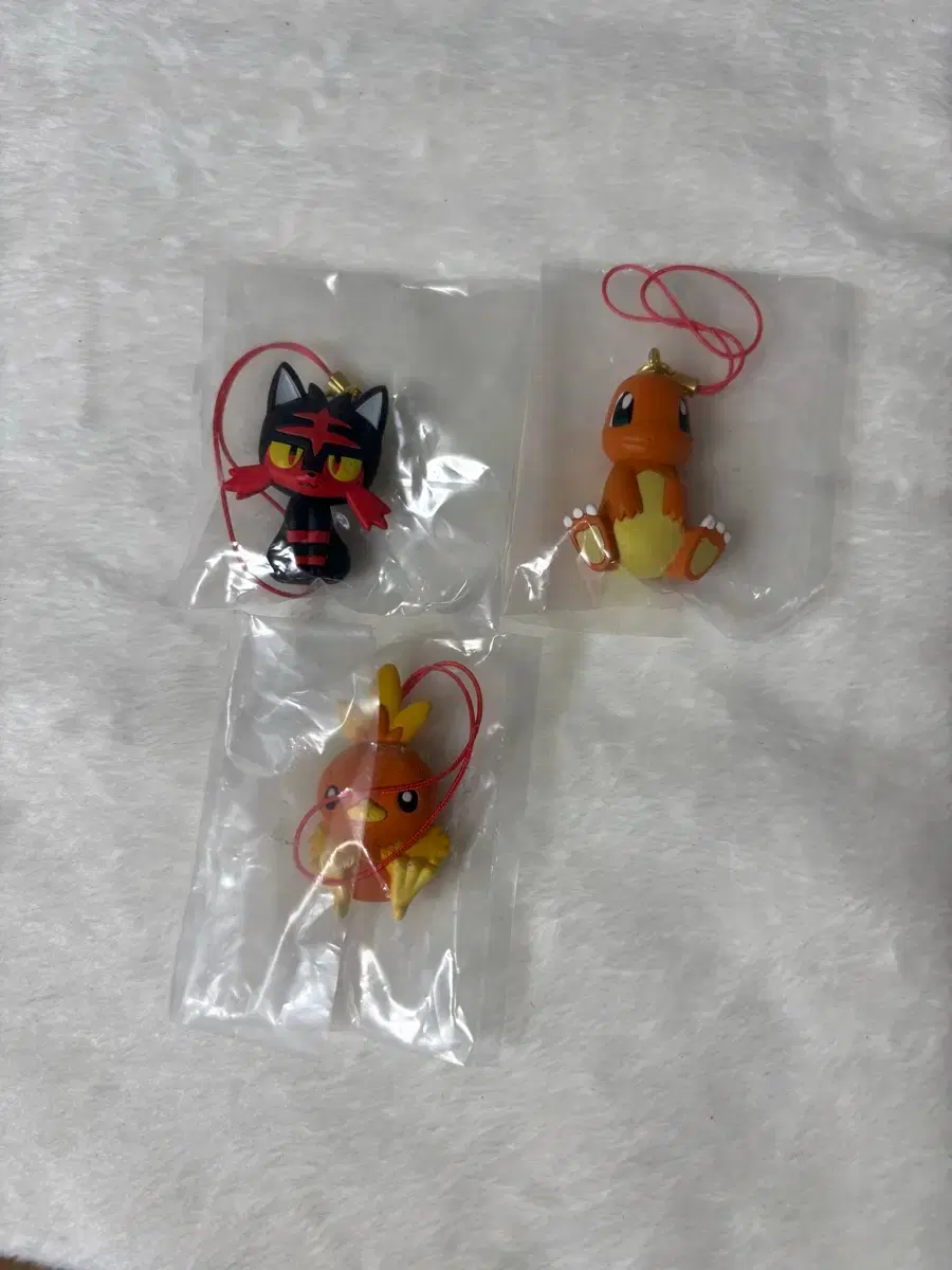Pokémon doll keychain fire-type Charmander Litten flat mascot