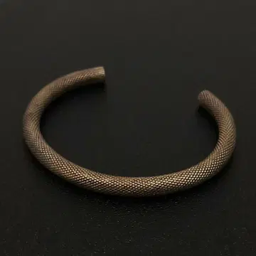 빈티지 심플 뱅글 메쉬 브론즈 앤티크