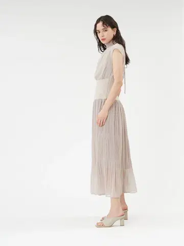 FRAYI.D 허리 리브 마조리카 드레스