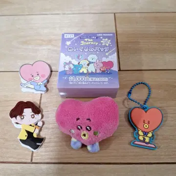 BT21 인형 배지 외 4점 세트