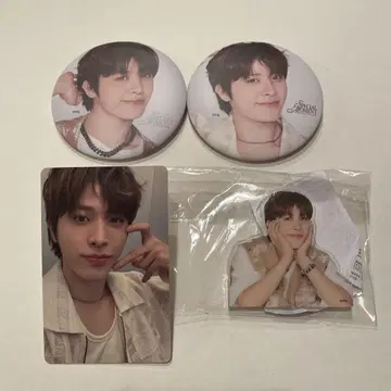 treasure 정우 트레이딩 카드 캔 배지 캡슐 토이 세트