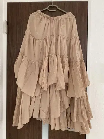 CASA FLINE 프릴 롱 스커트 38