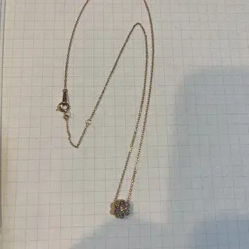 k10 꽃 모양 펜던트 목걸이