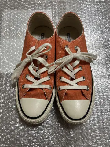 CONVERSE 오렌지 캔버스 스니커즈