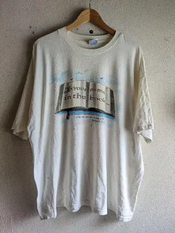 90s HANES 티셔츠 화이트 지저스 성경 그리스도 구제 의류 종교