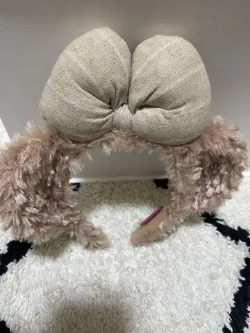 셰리 메이 머리띠 디즈니 리본 귀 달린 머리띠
