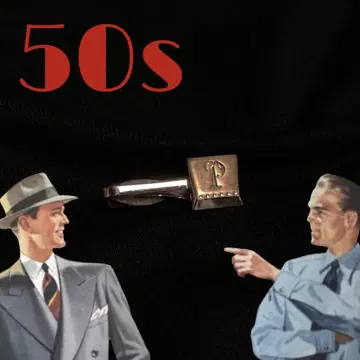 빈티지 넥타이 핀 로카빌리 50s 레트로 hickok 미국