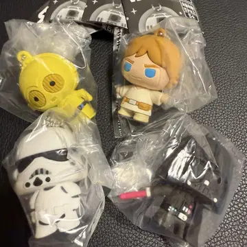 4개 세트 스타워즈 러버 피규어 가챠