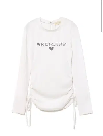 andmary Dot mary logo tops white