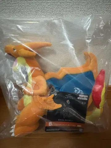 포켓몬 제일복권 B상 메가 리자몽 봉제 인형 약 30cm