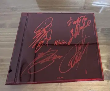 waive REDALBUM 친필 사인