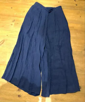 LENA 린넨 와이드 팬츠 네이비 40 사이즈