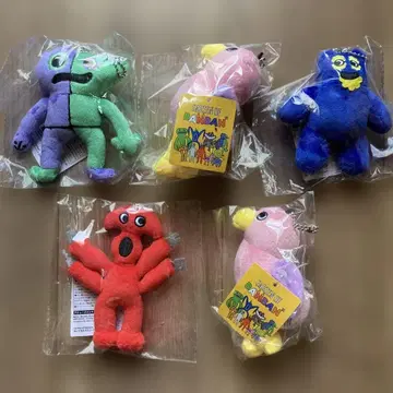 가든 오브 뱅뱅 마스코트 봉제 인형 미개봉 5세트