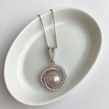 엘레강트 핑크 펄 목걸이