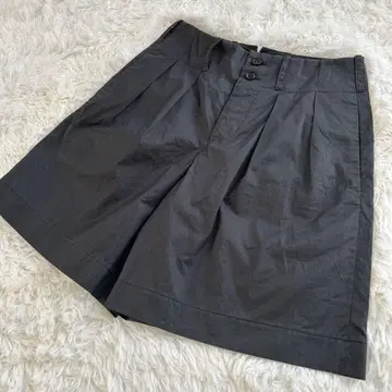 마가렛호웰 플리츠 큐롯 다크 그레이 코튼