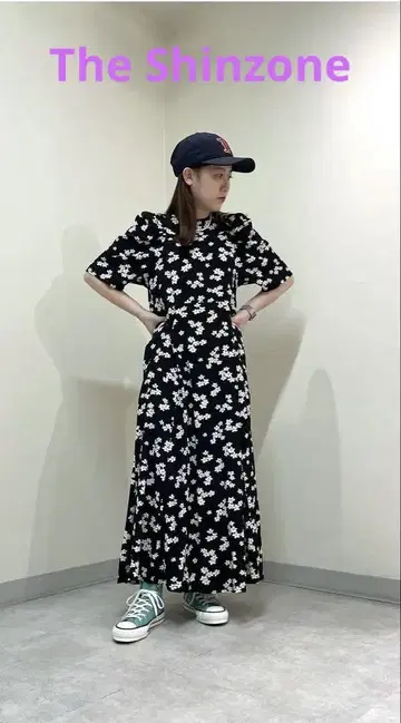 Shinzone MET DRESS 플라워 프린트